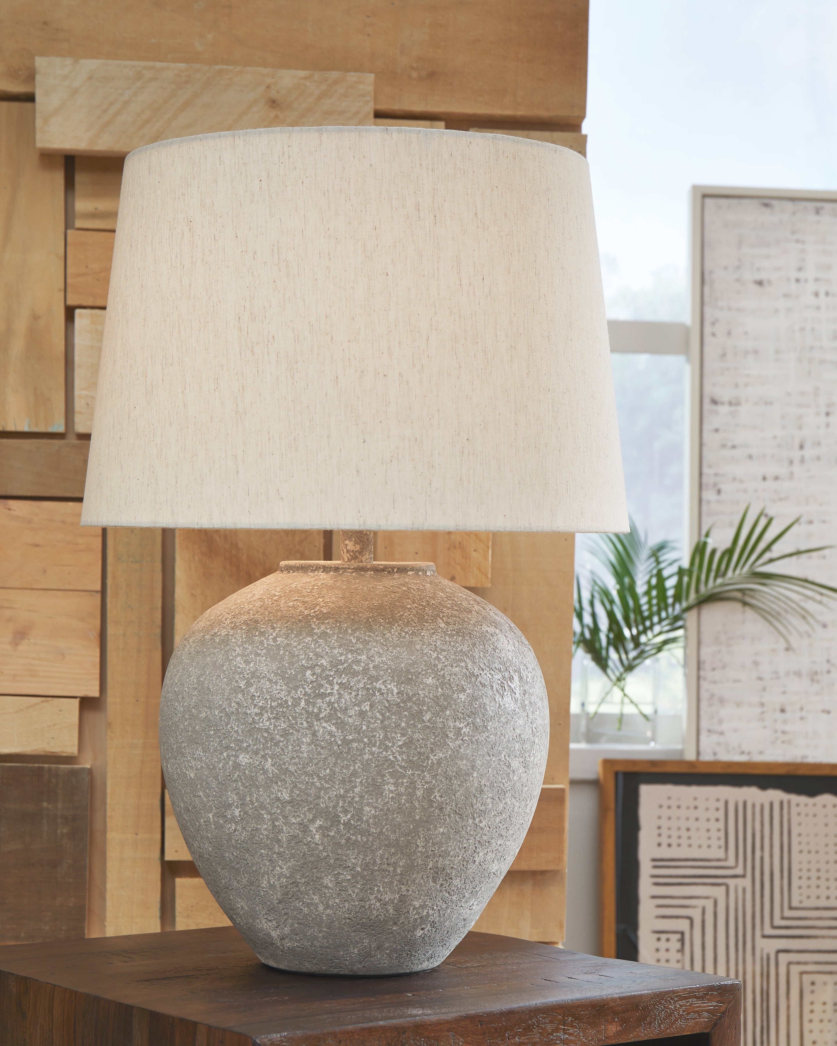 3 Brothers Decor - Ashley Furniture - Dreward Lighting - Table Lamp (Set of 2) / Distressed Gray - L235694X2
