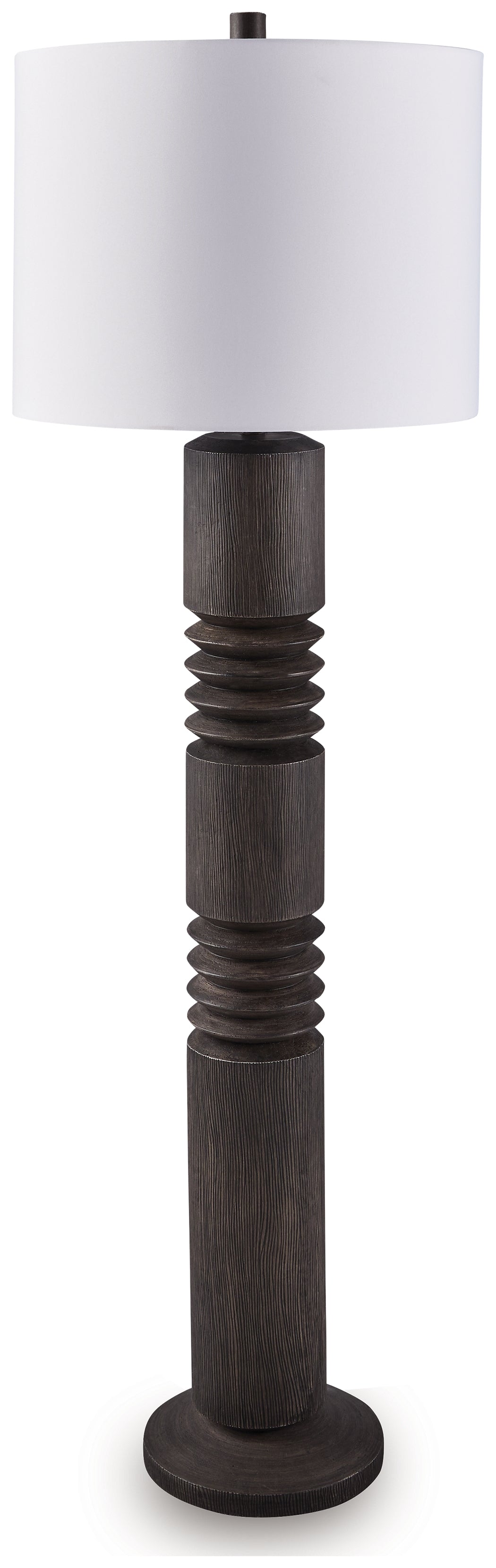 3 Brothers Decor - Ashley Furniture - Fainwell Lighting - Poly Floor Lamp (1/CN) / Distressed Black - L235861