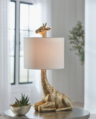 3 Brothers Decor - Ashley Furniture - Ferrison Lighting - Poly Table Lamp (1/CN) / Gold Finish - L317004