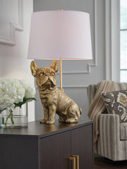 3 Brothers Decor - Ashley Furniture - Wadeland Lighting - Poly Table Lamp (1/CN) / Gold Finish - L317054