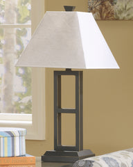 3 Brothers Decor - Ashley Furniture - Deidra Lighting - Metal Table Lamp (Set of 2) / Black - L318924