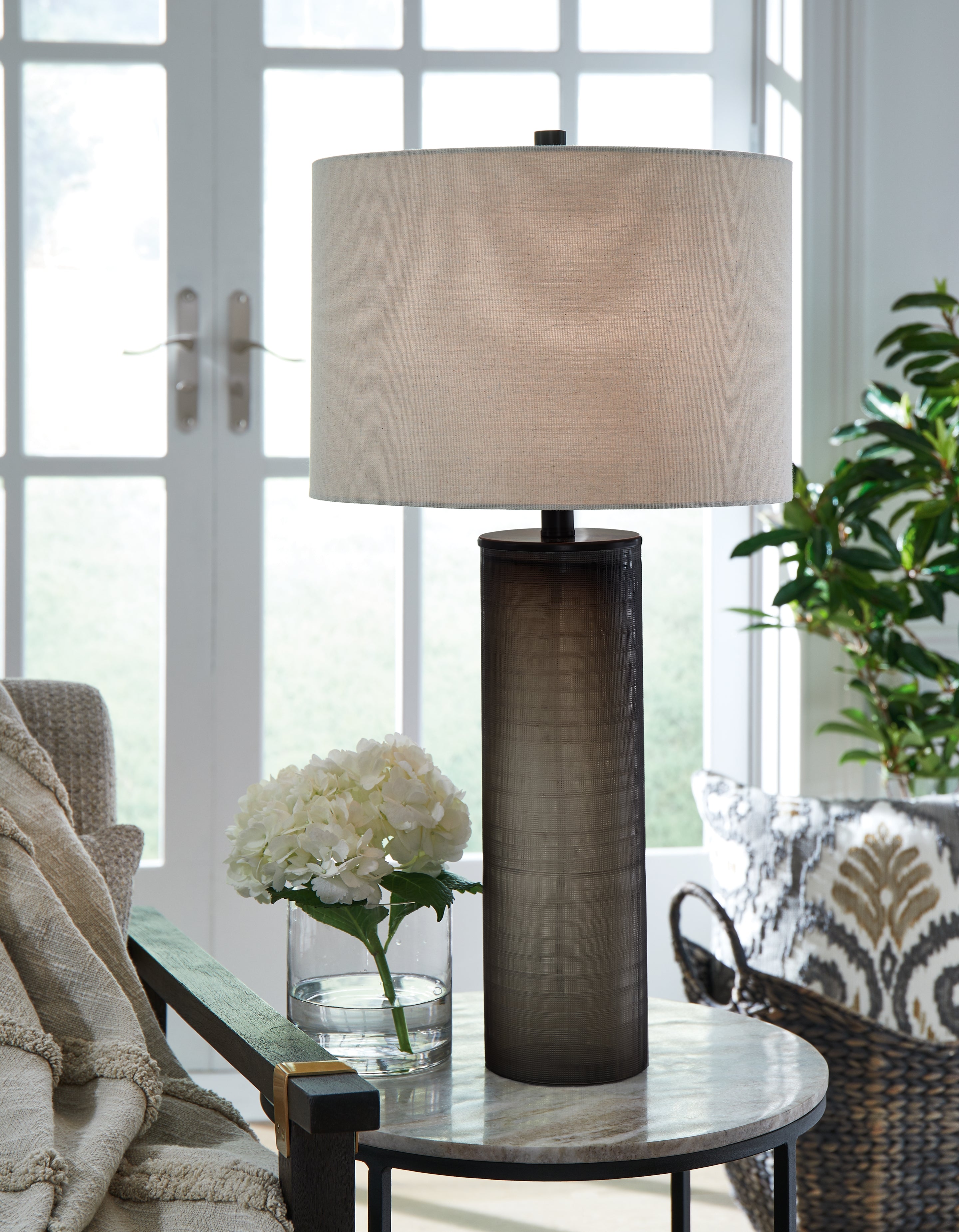 3 Brothers Decor - Ashley Furniture - Dingerly Lighting - Glass Table Lamp (1/CN) / Brown - L430824