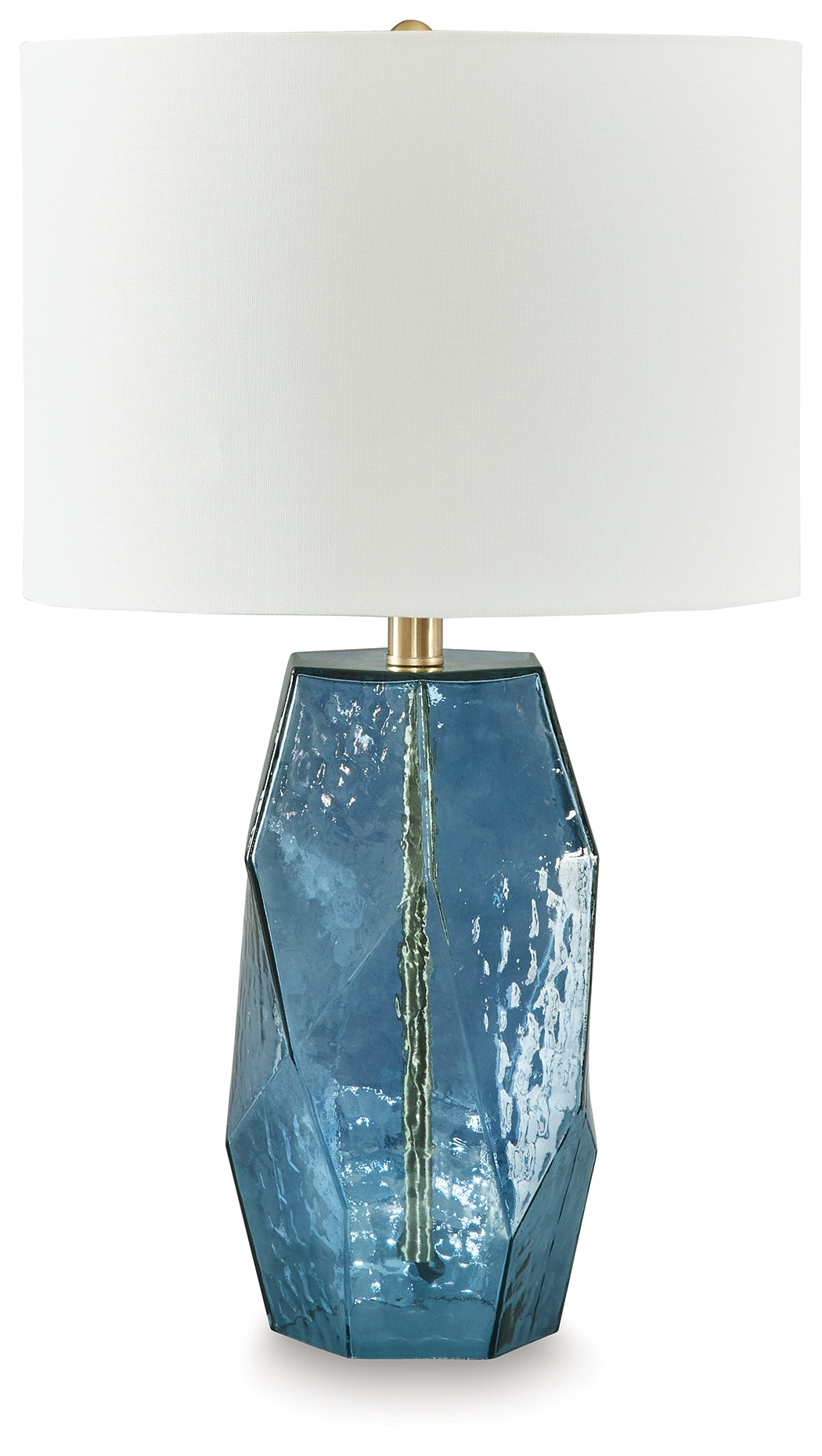 3 Brothers Decor - Ashley Furniture - Tallow Lighting - Glass Table Lamp (1/CN) / Blue - L430854