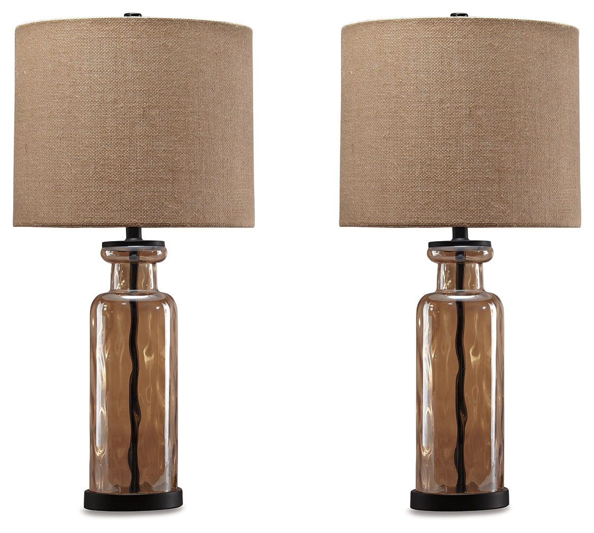 3 Brothers Decor - Ashley Furniture - Laurentia Lighting - Table Lamp (Set of 2) / Champagne - L431414X2