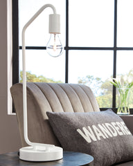 3 Brothers Decor - Ashley Furniture - Covybend Lighting - Metal Desk Lamp (1/CN) / White - L734322