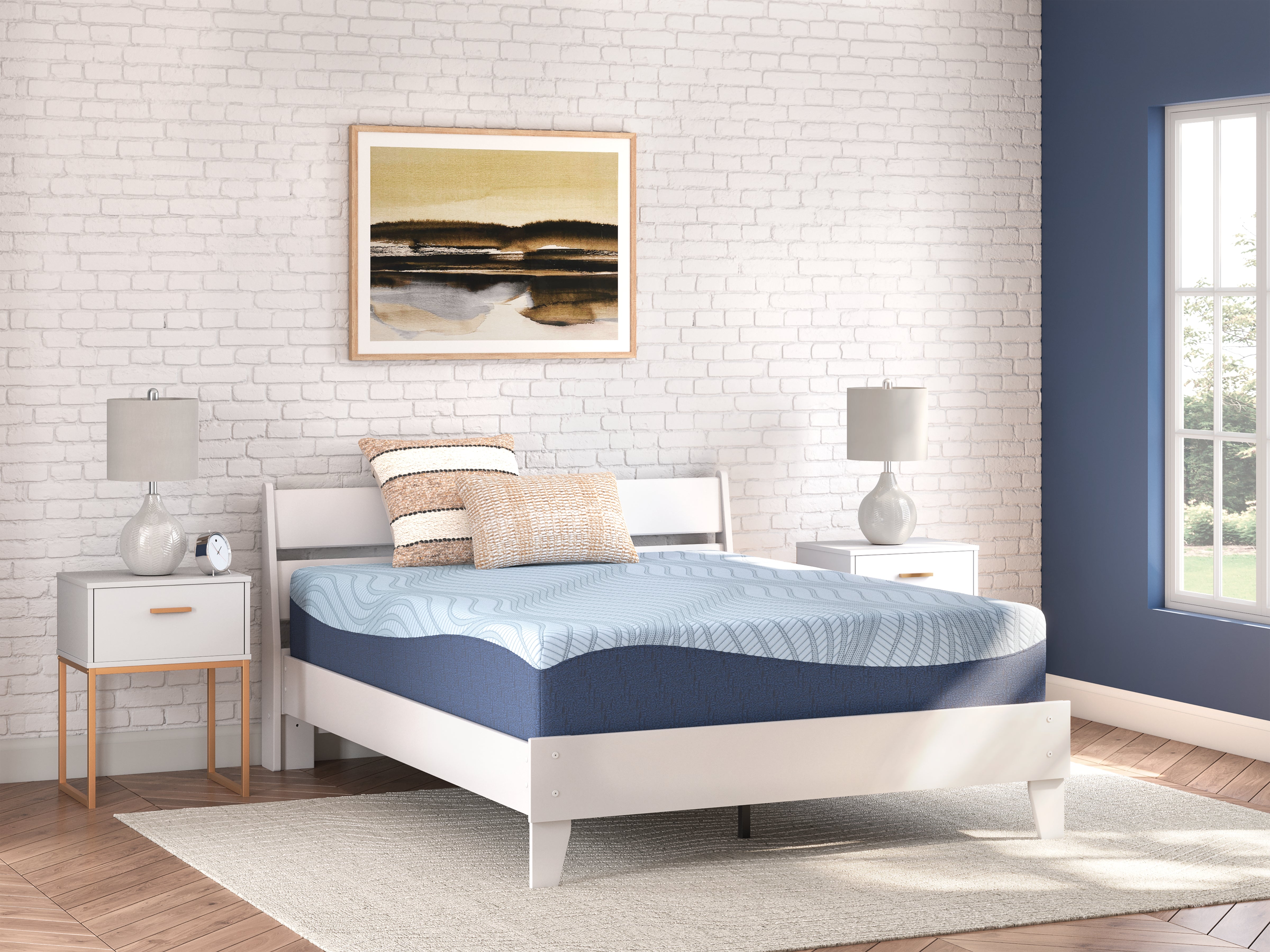 3 Brothers Decor - Ashley Furniture - Peak 2.0 12 Memory Foam Mattresses - King / White - M20641