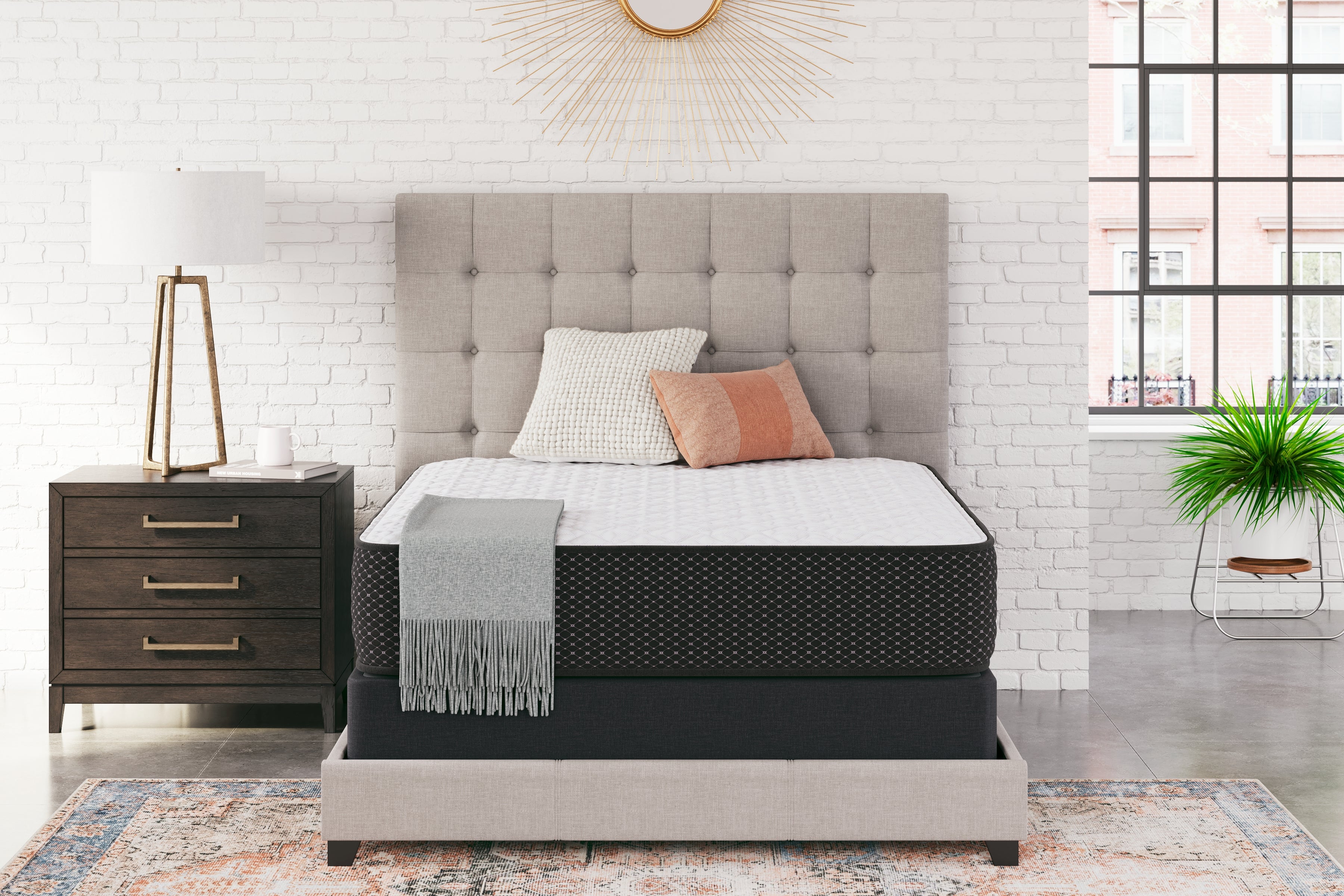 3 Brothers Decor - Ashley Furniture - Limited Edition Firm Mattresses - King / White - M41041