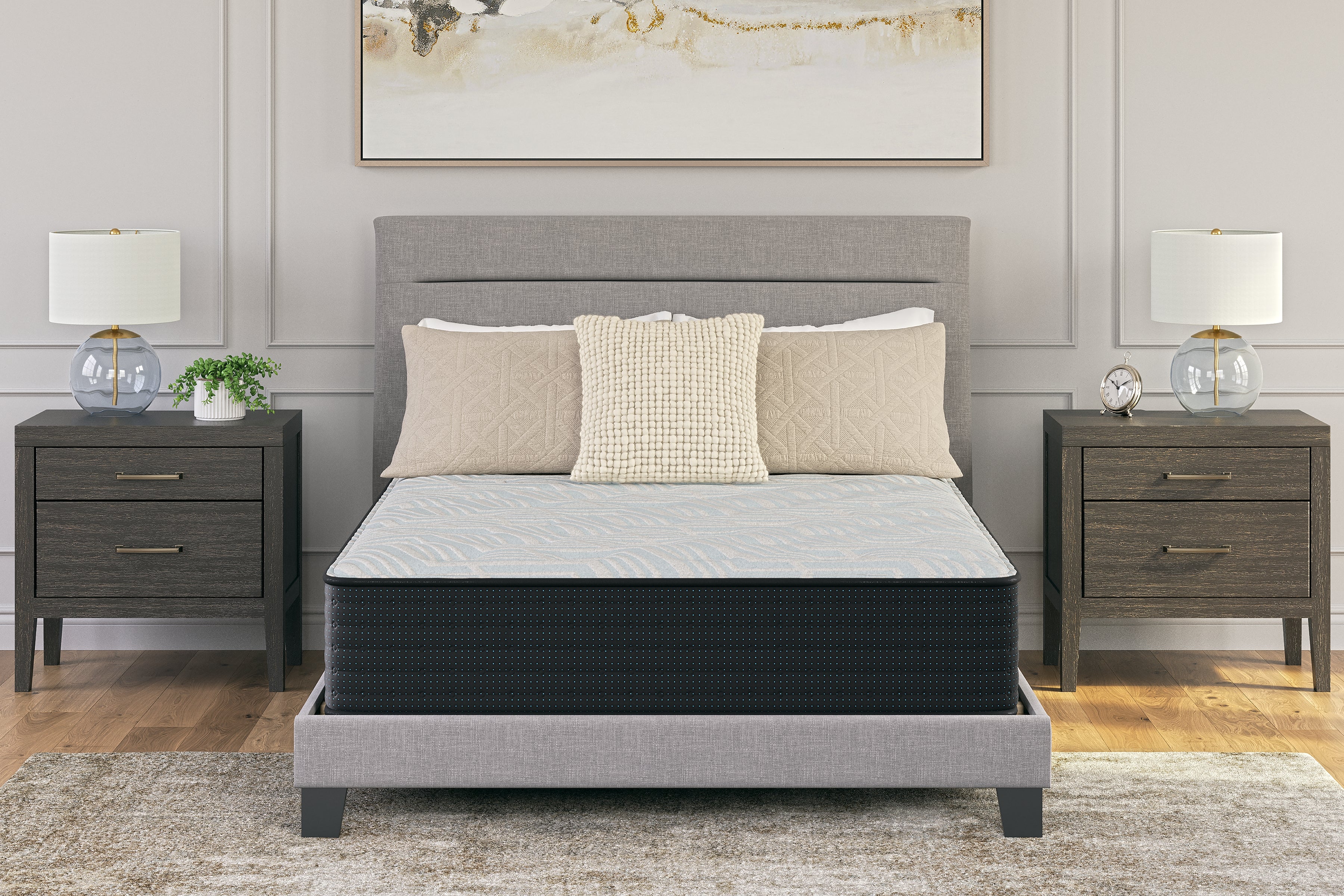 3 Brothers Decor - Ashley Furniture - Palisades Firm Mattresses - King / Gray/Blue - M41541