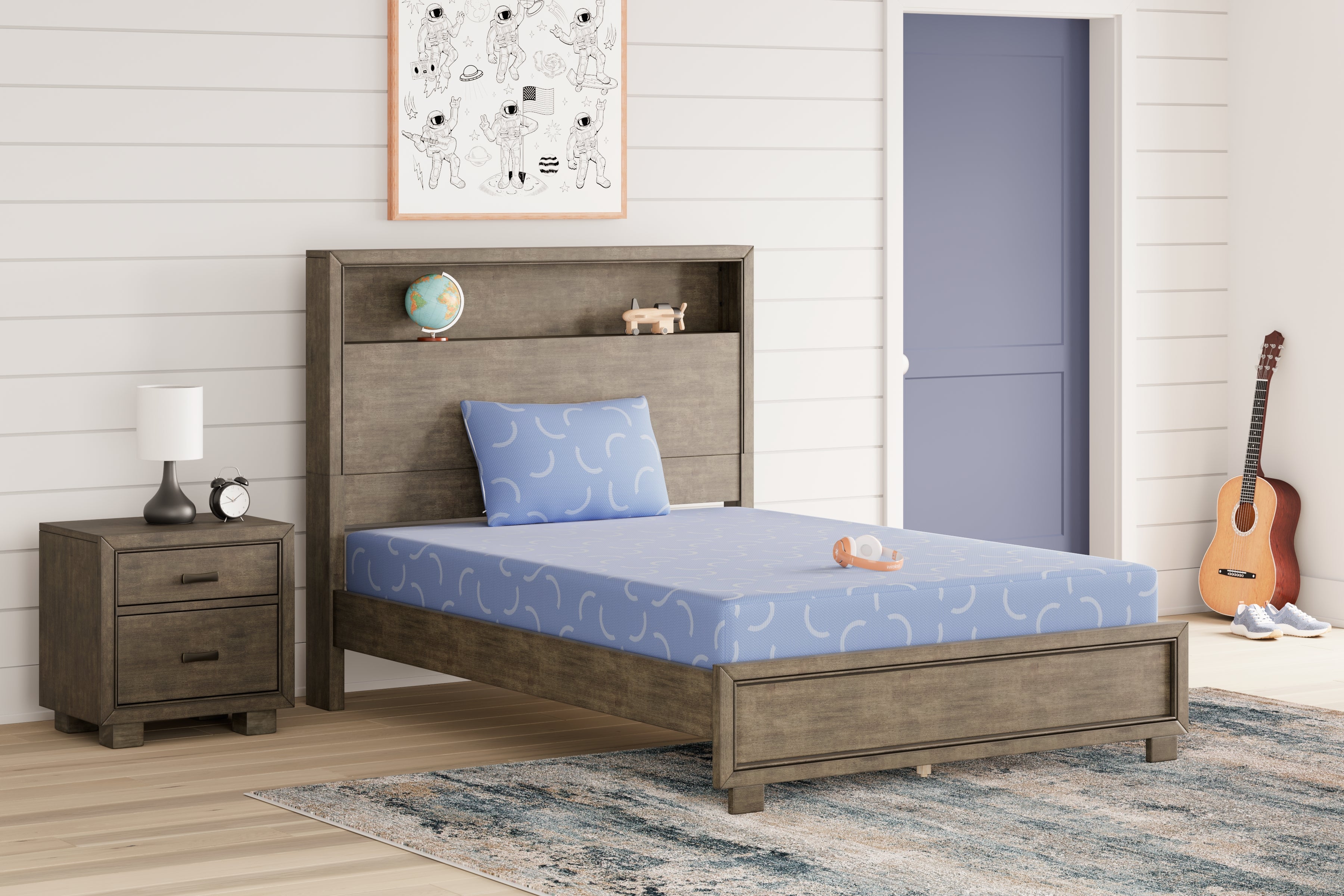 3 Brothers Decor - Ashley Furniture - iKidz Ocean Mattresses - Full and Pillow 2/CN / Blue - M43021