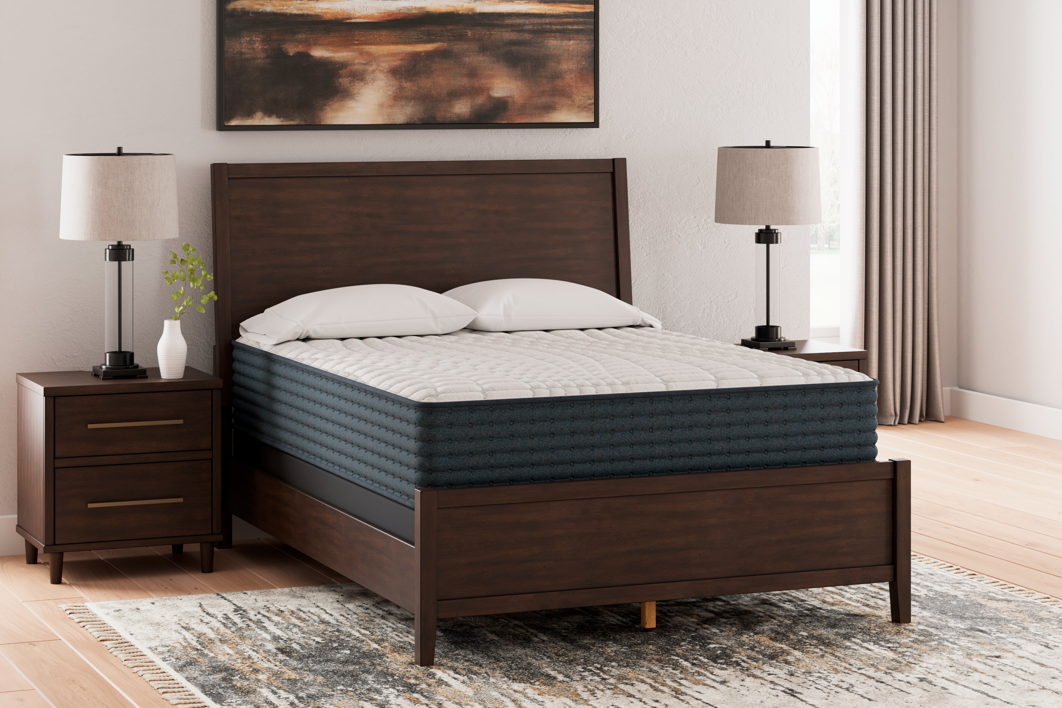 3 Brothers Decor - Ashley Furniture - Hybrid 1200 Mattresses - Queen / White - M43531