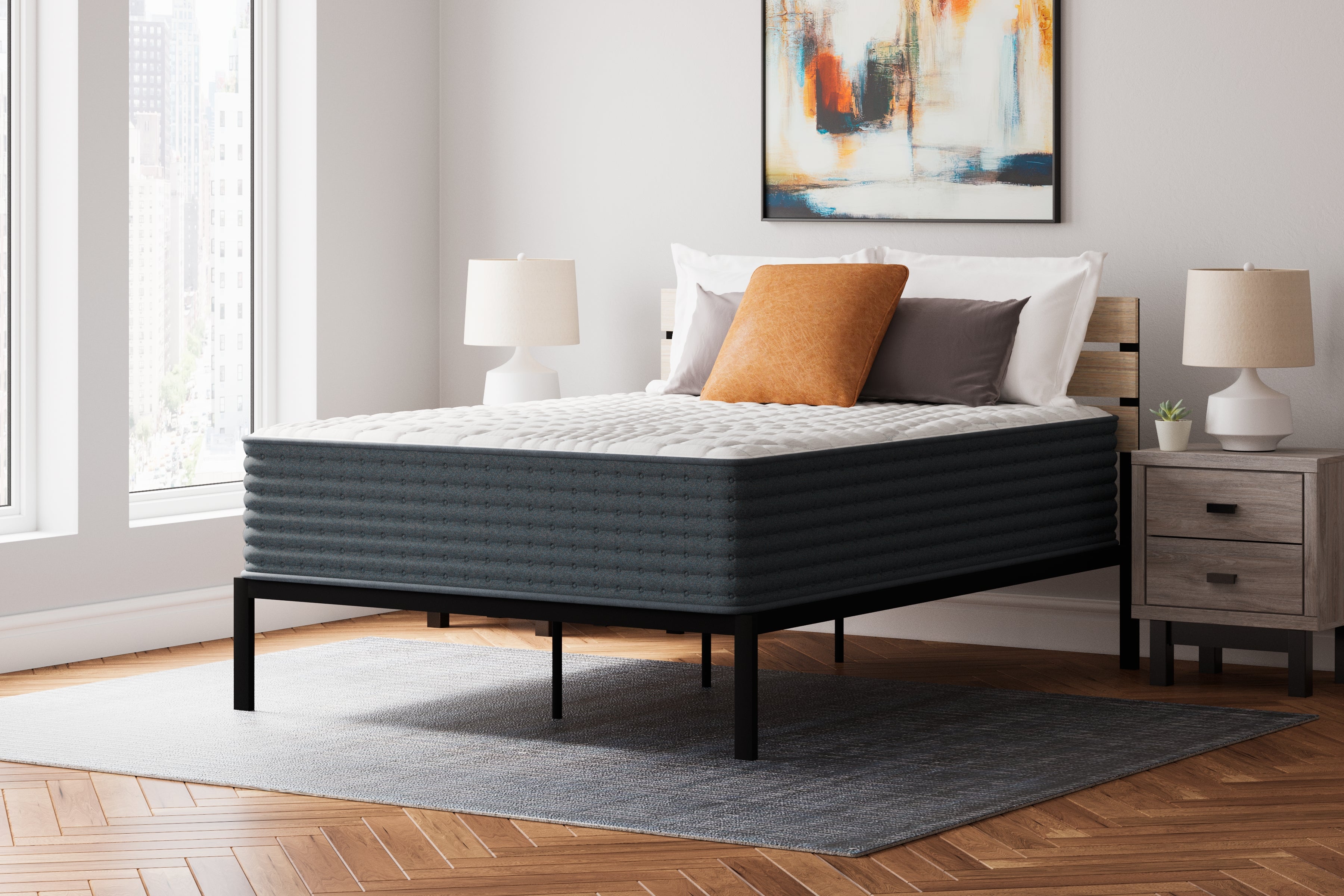 3 Brothers Decor - Ashley Furniture - Hybrid 1400 Mattresses - California King / White - M43751