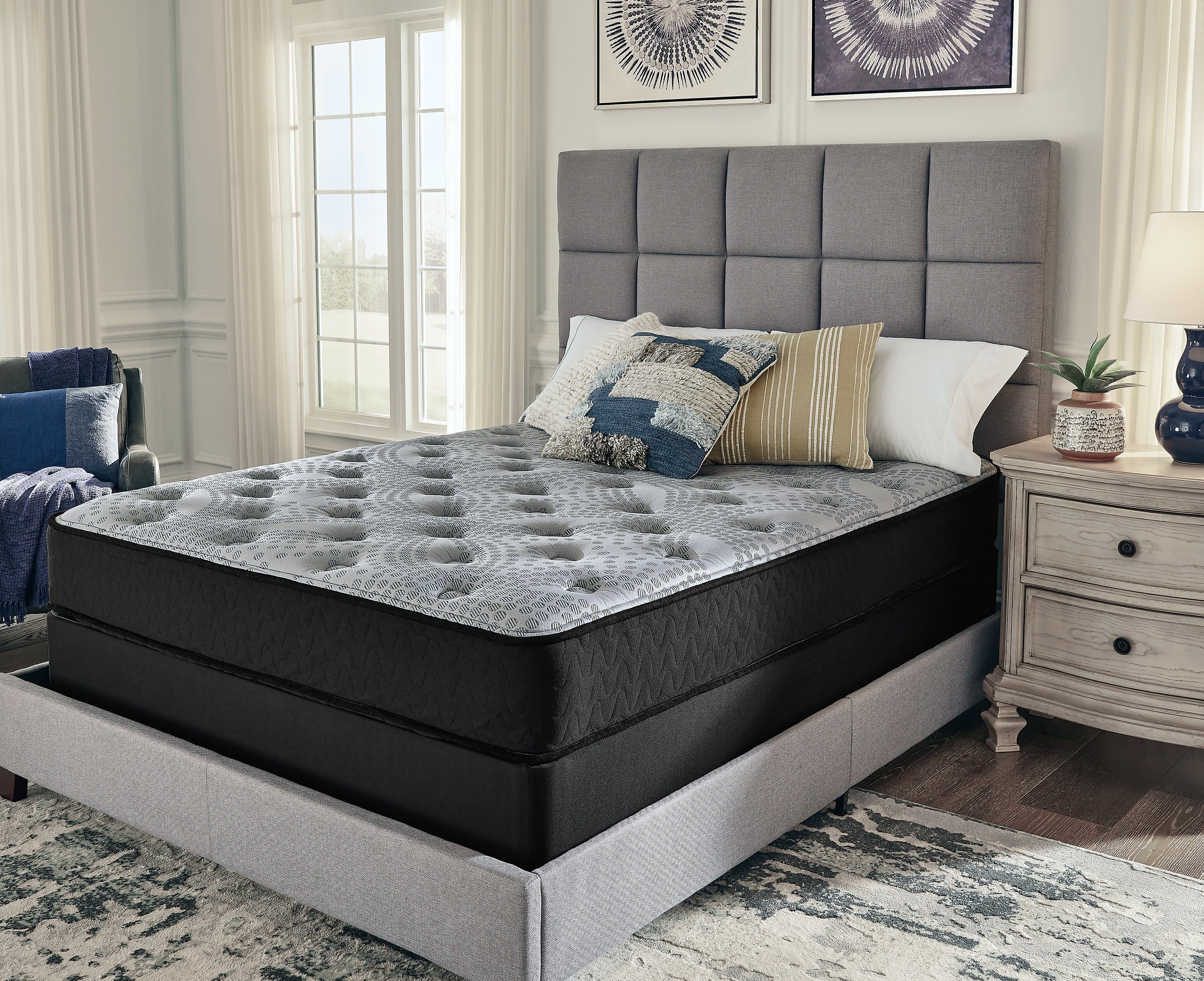 3 Brothers Decor - Ashley Furniture - Comfort Plus Mattresses - Queen / Gray - M50931