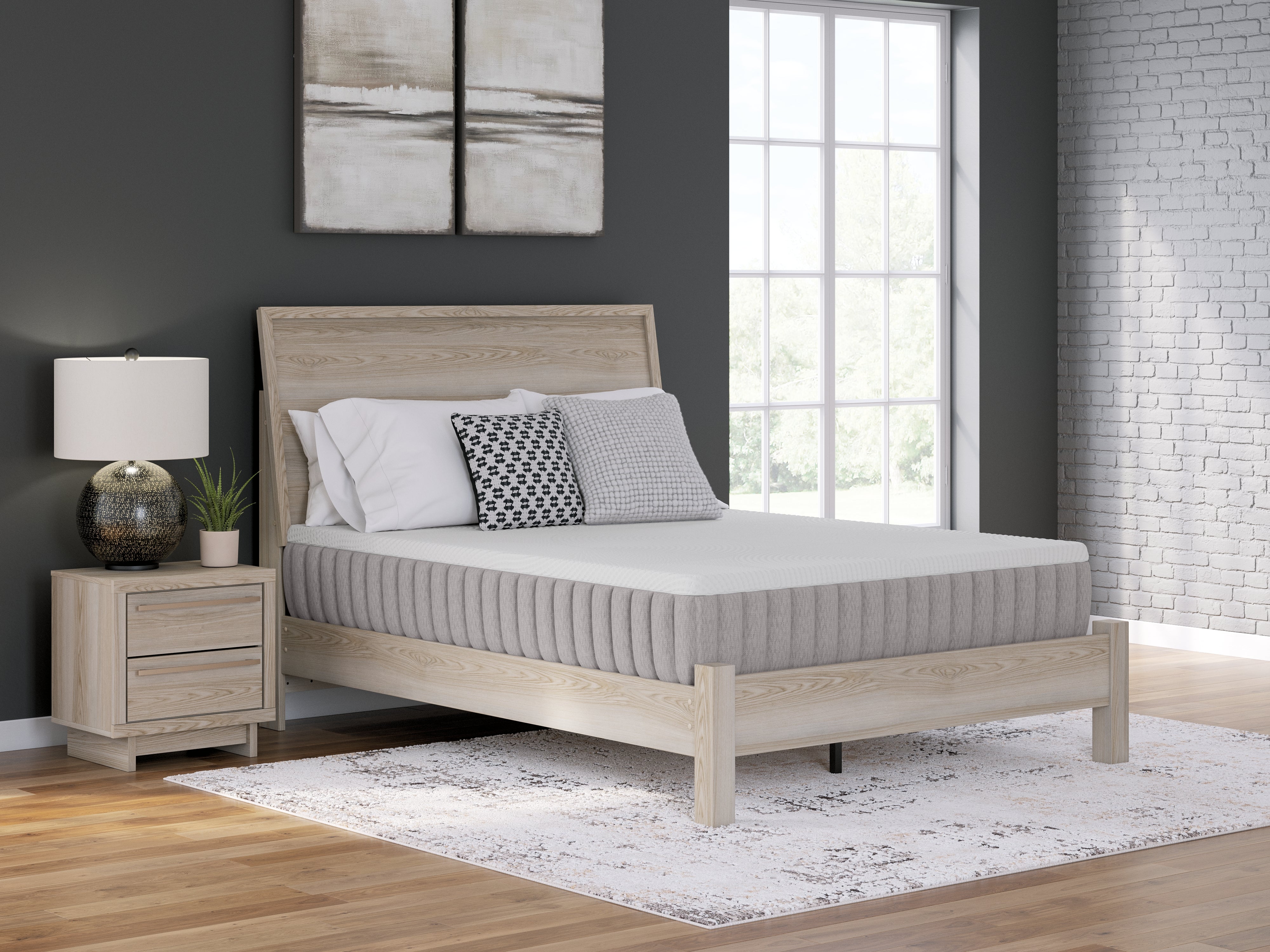 3 Brothers Decor - Ashley Furniture - Terra Sleep Medium Mattresses - Queen / White - M52331