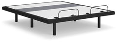 3 Brothers Decor - Ashley Furniture - Best Base with Lumbar and Audio King Adjustable Base - King Adjustable Base / Charcoal Gray - M5X542