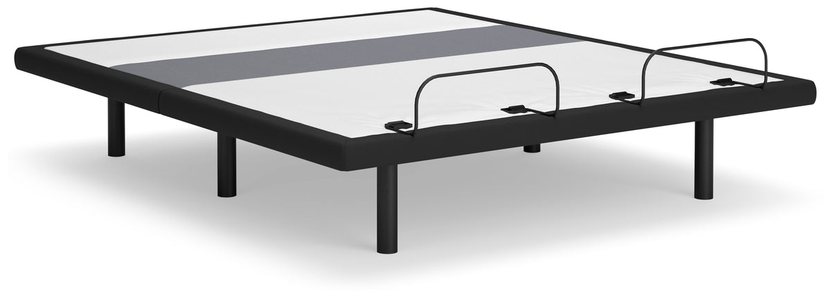 3 Brothers Decor - Ashley Furniture - Best Base with Lumbar and Audio California King Adjustable Base - Cal King Adjustable Base / Black - M8X352