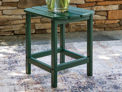 3 Brothers Decor - Ashley Furniture - Sundown Shores Outdoor - Rectangular End Table / Green - PCP007-703
