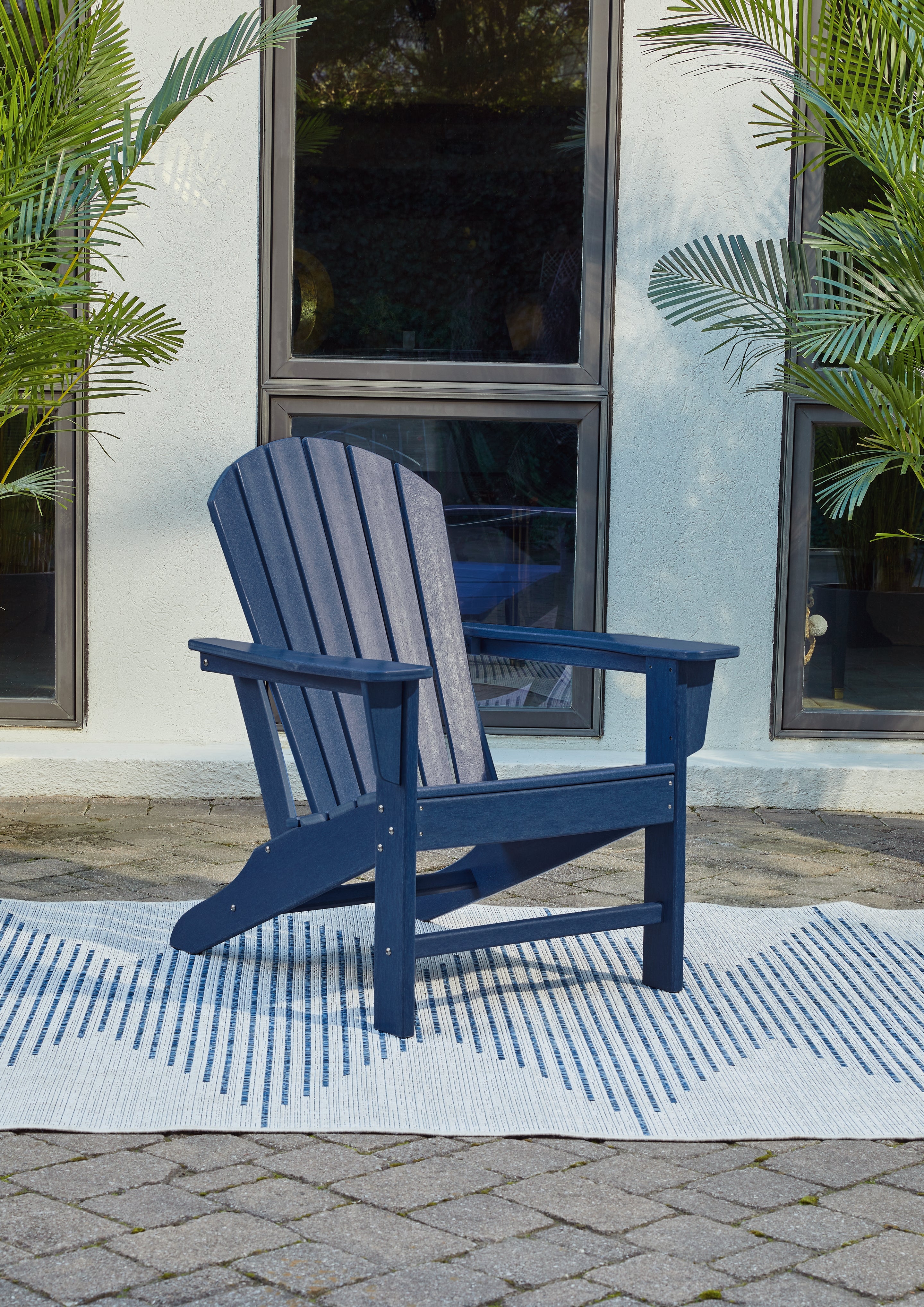 3 Brothers Decor - Ashley Furniture - Sundown Treasure Outdoor - Adirondack Chair / Blue - P009-898
