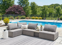3 Brothers Decor - Ashley Furniture - Bree Zee Outdoor - 5-Piece Outdoor Sectional / Brown - P160P5