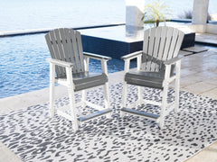 3 Brothers Decor - Ashley Furniture - Transville Outdoor - Barstool (Set of 2) / Gray/White - P210-124