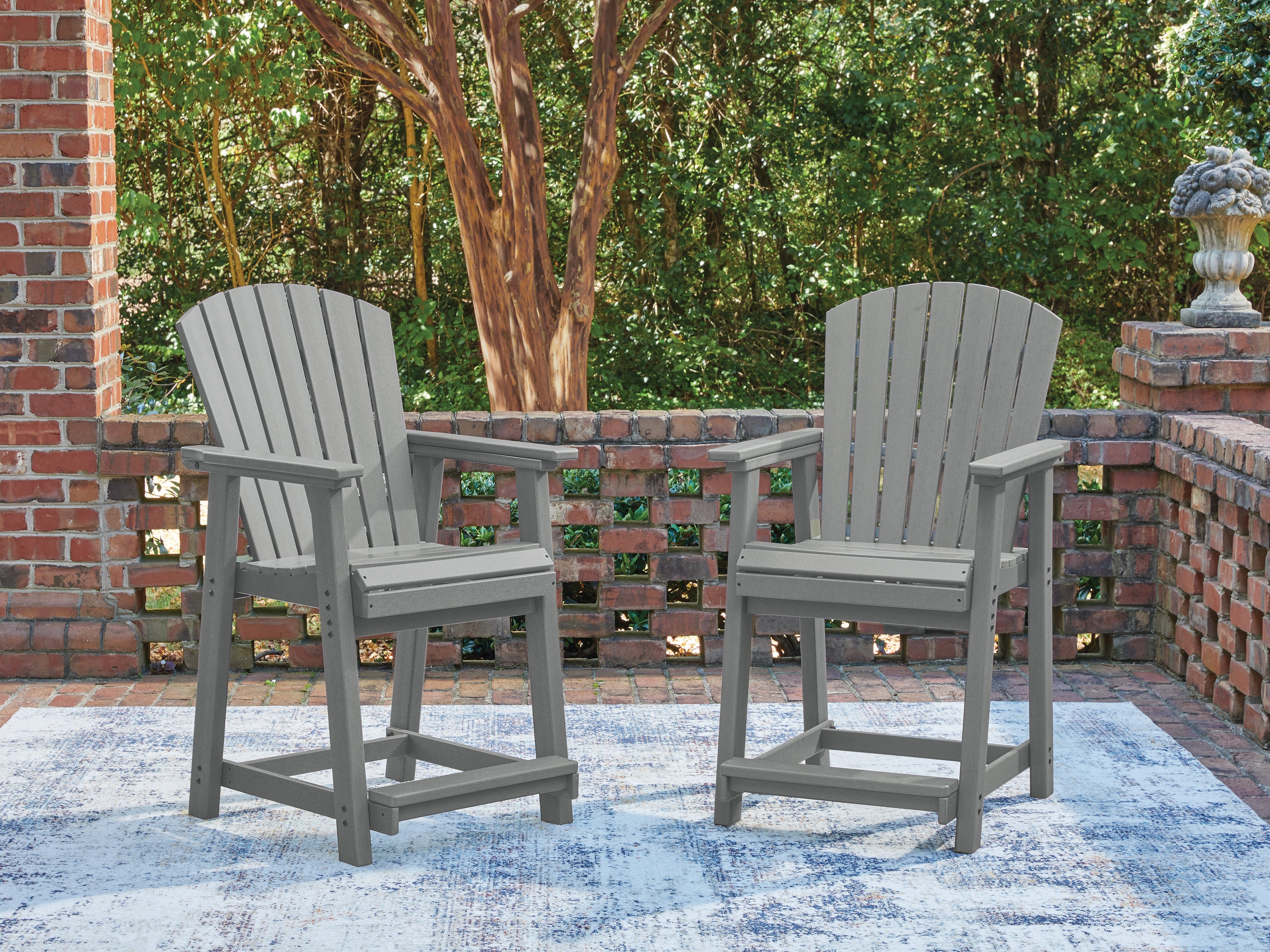 3 Brothers Decor - Ashley Furniture - Sanctuary Beach Outdoor - Barstool (Set of 2) - PCP227-124