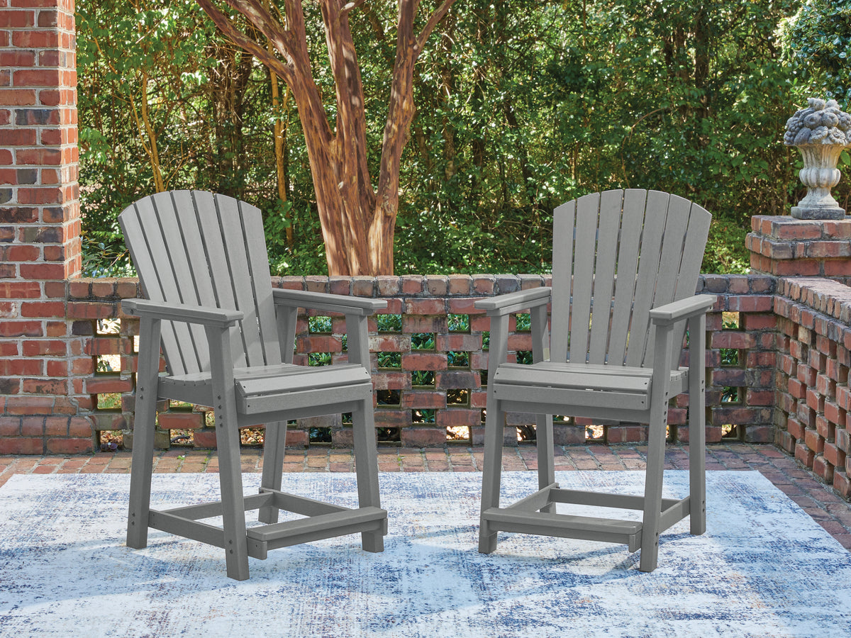 3 Brothers Decor - Ashley Furniture - Sanctuary Beach Outdoor - Barstool (Set of 2) - PCP227-124