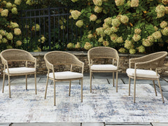 3 Brothers Decor - Ashley Furniture - Orchard Beach Outdoor - Arm Chair With Cushion (4/CN) - PCP373-601A