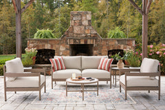 3 Brothers Decor - Ashley Furniture - Bluff Trail Outdoor - Love/Chairs/Tables Set (5/CN) - PCP383-080