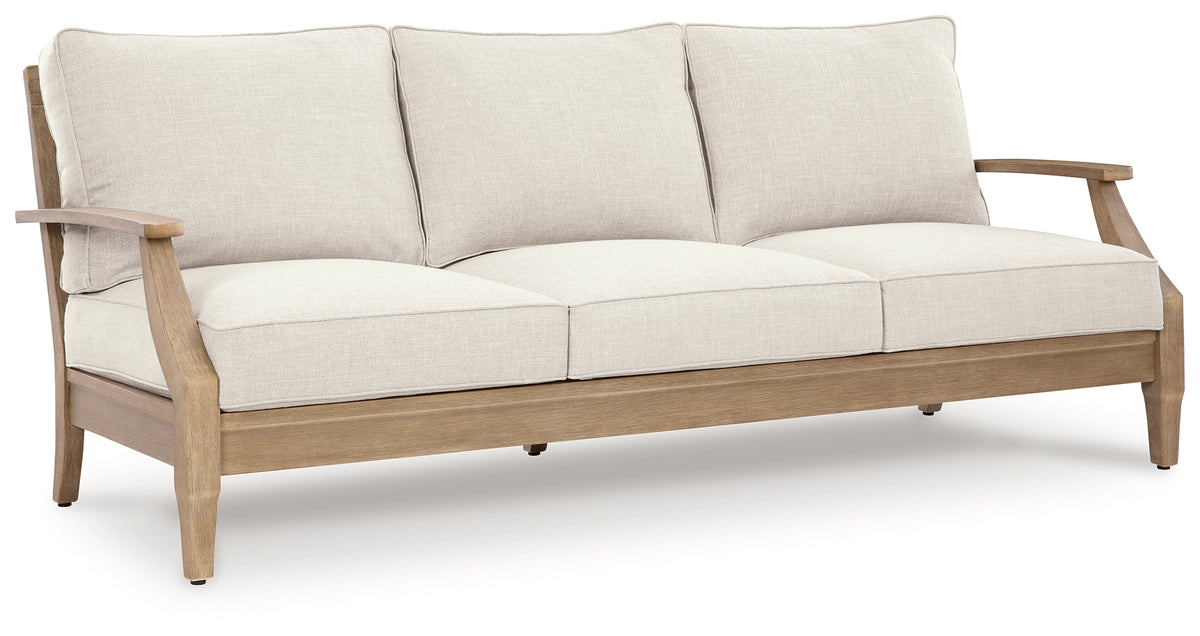 3 Brothers Decor - Ashley Furniture - Carter Hall Outdoor - Sofa with Cushion / Beige - P601-838