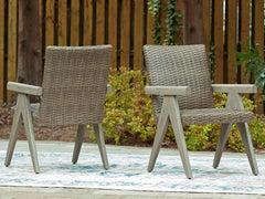 3 Brothers Decor - Ashley Furniture - Cliff Trails Outdoor - Arm Chair (Set of 2) / Beige - PCP690-601A