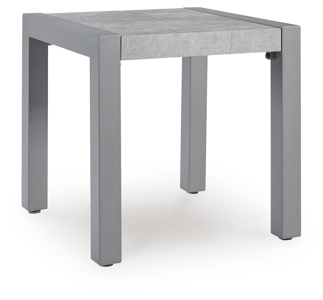 3 Brothers Decor - Ashley Furniture - Hurley Park Outdoor - Chaise Lounge with Cushion / Gray - PCP695-815