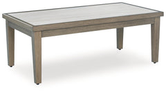 3 Brothers Decor - Ashley Furniture - Rainier Ranch Outdoor - Rectangular Cocktail Table / Brown/Beige - P701-701
