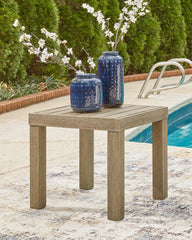 3 Brothers Decor - Ashley Furniture - Silo Point Outdoor - Square End Table / Brown - P804-702