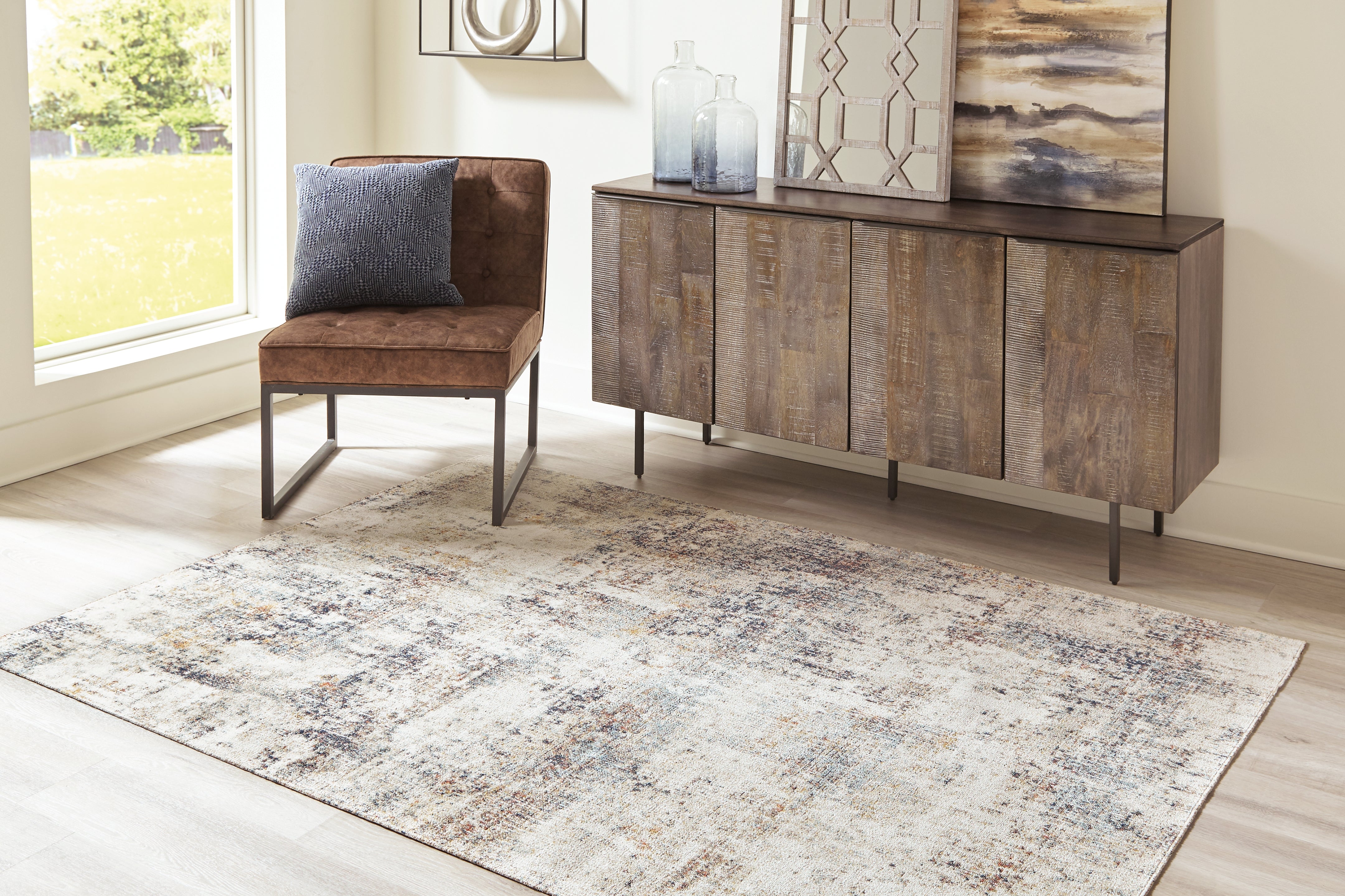 3 Brothers Decor - Ashley Furniture - Jerelyn Rug - 7'10" x 10' Rug / Multi - R405041