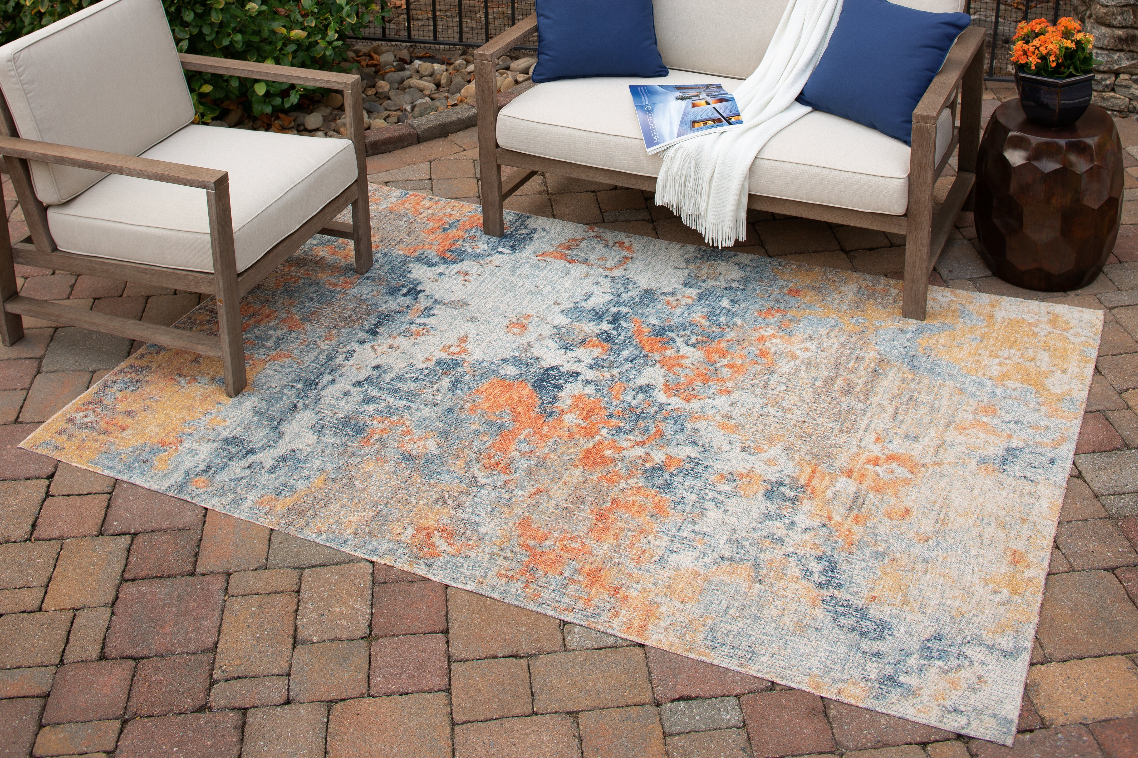 3 Brothers Decor - Ashley Furniture - Wraylen Rug - 7'10" x 10' Rug / Multi - R405051