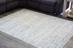 3 Brothers Decor - Ashley Furniture - Beckfille Rug - 8' x 10' Rug / Blue/Gray/Cream - R405961