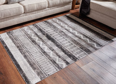 3 Brothers Decor - Ashley Furniture - Henchester Rug - 5' x 7' Washable Rug / Multi - R405992