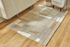 3 Brothers Decor - Ashley Furniture - Abbotton Rug - 8' x 10' Rug / Taupe/Gray/Caramel - R406331
