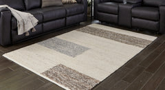 3 Brothers Decor - Ashley Furniture - Barus Rug - 8' x 10' Rug / Beige/Brown/Gray - R406401