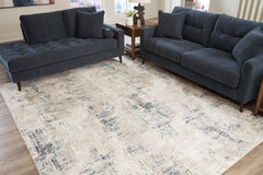 3 Brothers Decor - Ashley Furniture - Gentor Rug - 8' x 10' Rug / Blue/Ivory - R406521