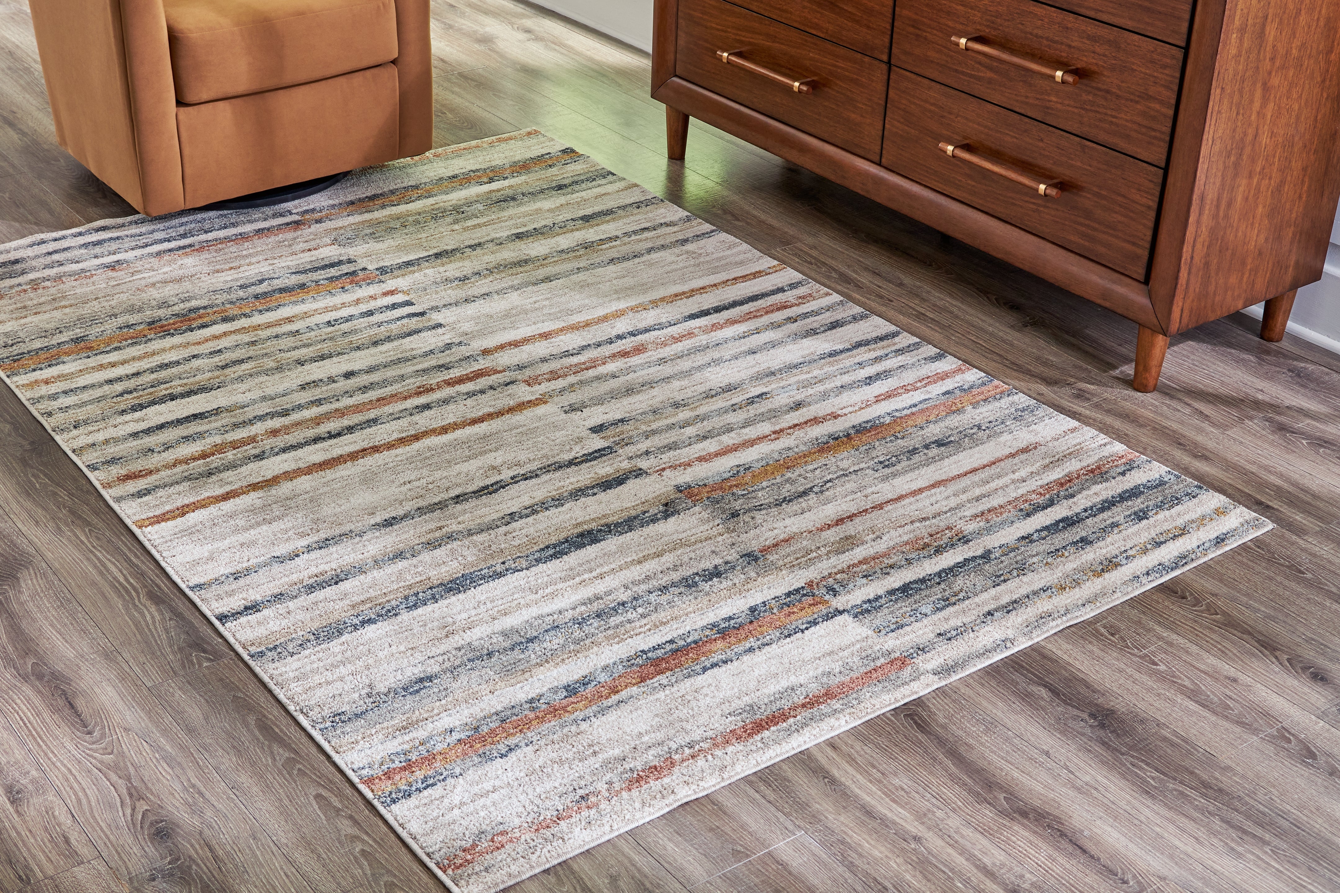 3 Brothers Decor - Ashley Furniture - Kemart Rug - 5' x 7' Rug / Multi - R406682