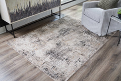 3 Brothers Decor - Ashley Furniture - Elaning Rug - 5' x 7' Rug / Black/Gray/Cream - R406702