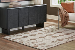 3 Brothers Decor - Ashley Furniture - Brettler Rug - 5' x 7' Rug / Beige/Brown - R406792