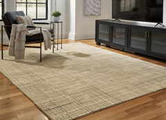 3 Brothers Decor - Ashley Furniture - Janston Rug - 8' x 10' Rug / Ivory/Gray/Tan - R406861