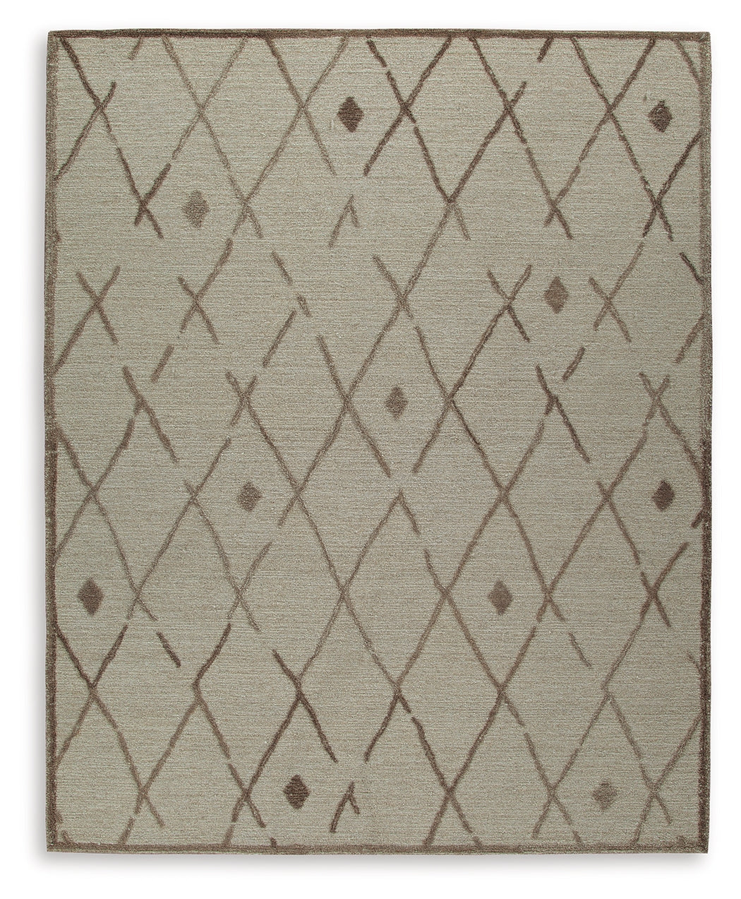 3 Brothers Decor - Ashley Furniture - Guyford Rug - 5' x 7' Rug / Beige/Brown - R406872
