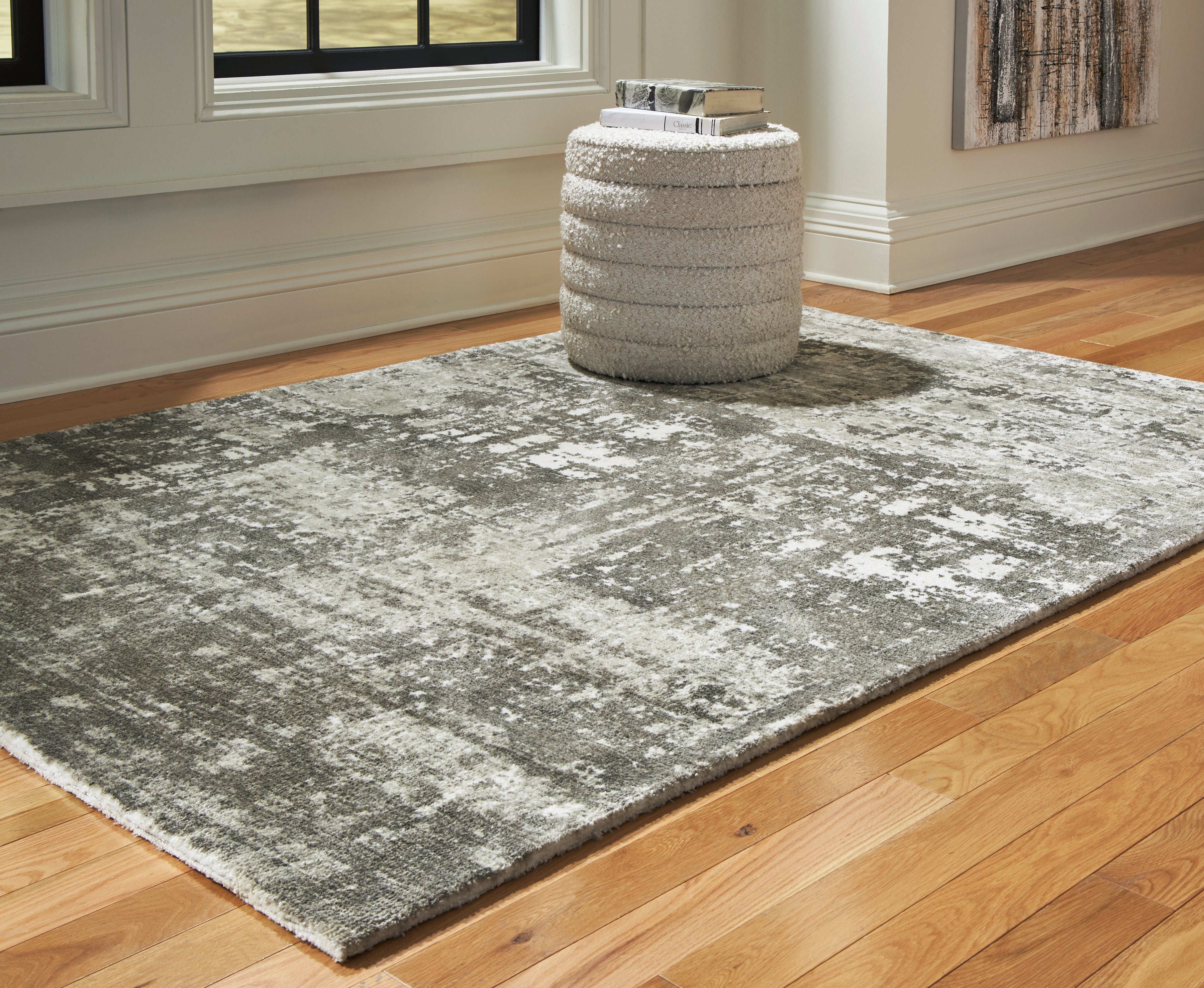 3 Brothers Decor - Ashley Furniture - Valmontic Rug - 5' x 7' Rug / Gray - R406922