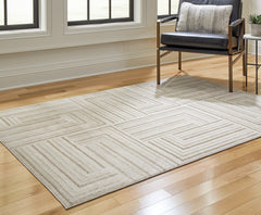 3 Brothers Decor - Ashley Furniture - Darmondard Rug - 8' x 10' Rug / Cream/Taupe - R406941