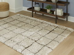3 Brothers Decor - Ashley Furniture - Wrenlow Rug - 8' x 10' Rug / Cream/Brown - R407211