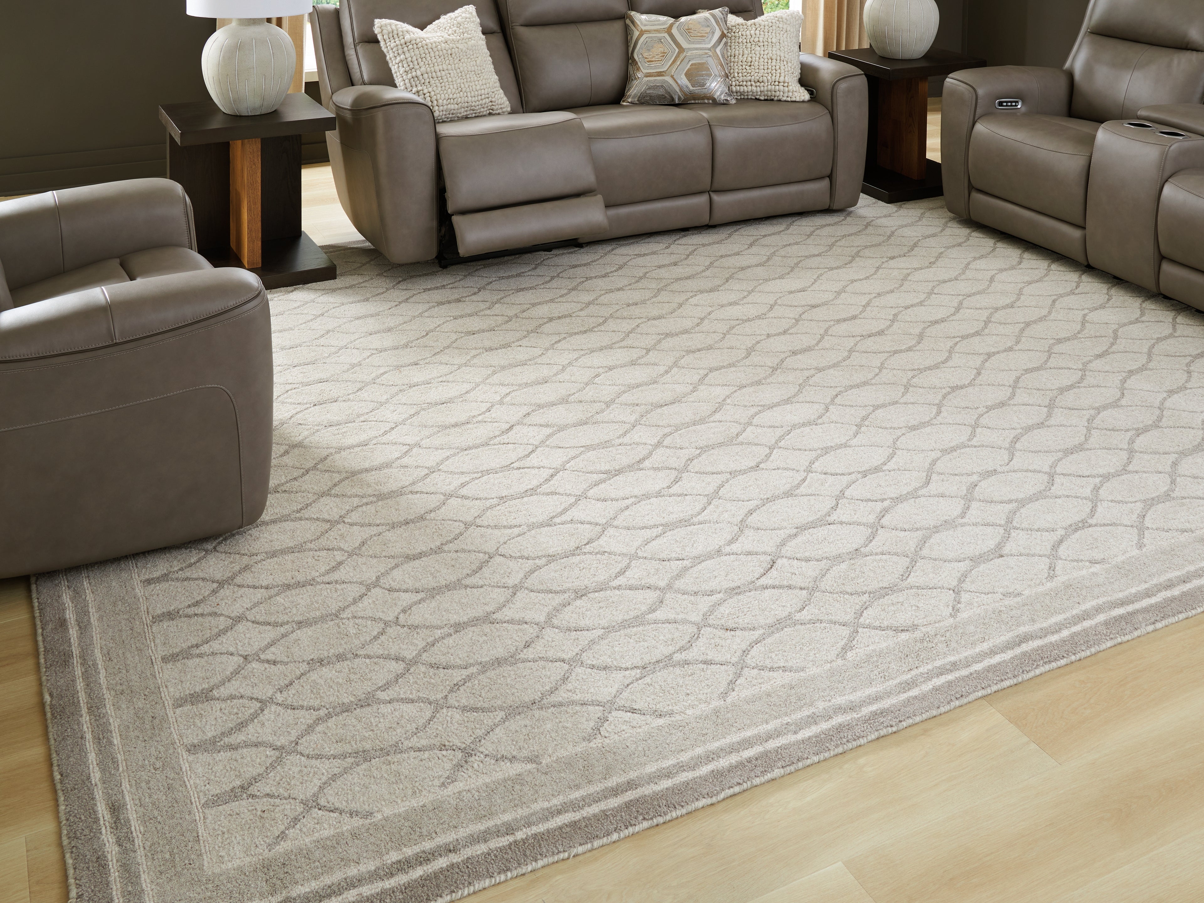 3 Brothers Decor - Ashley Furniture - Wimney Rug - Extra Large Rug / Gray - R407280
