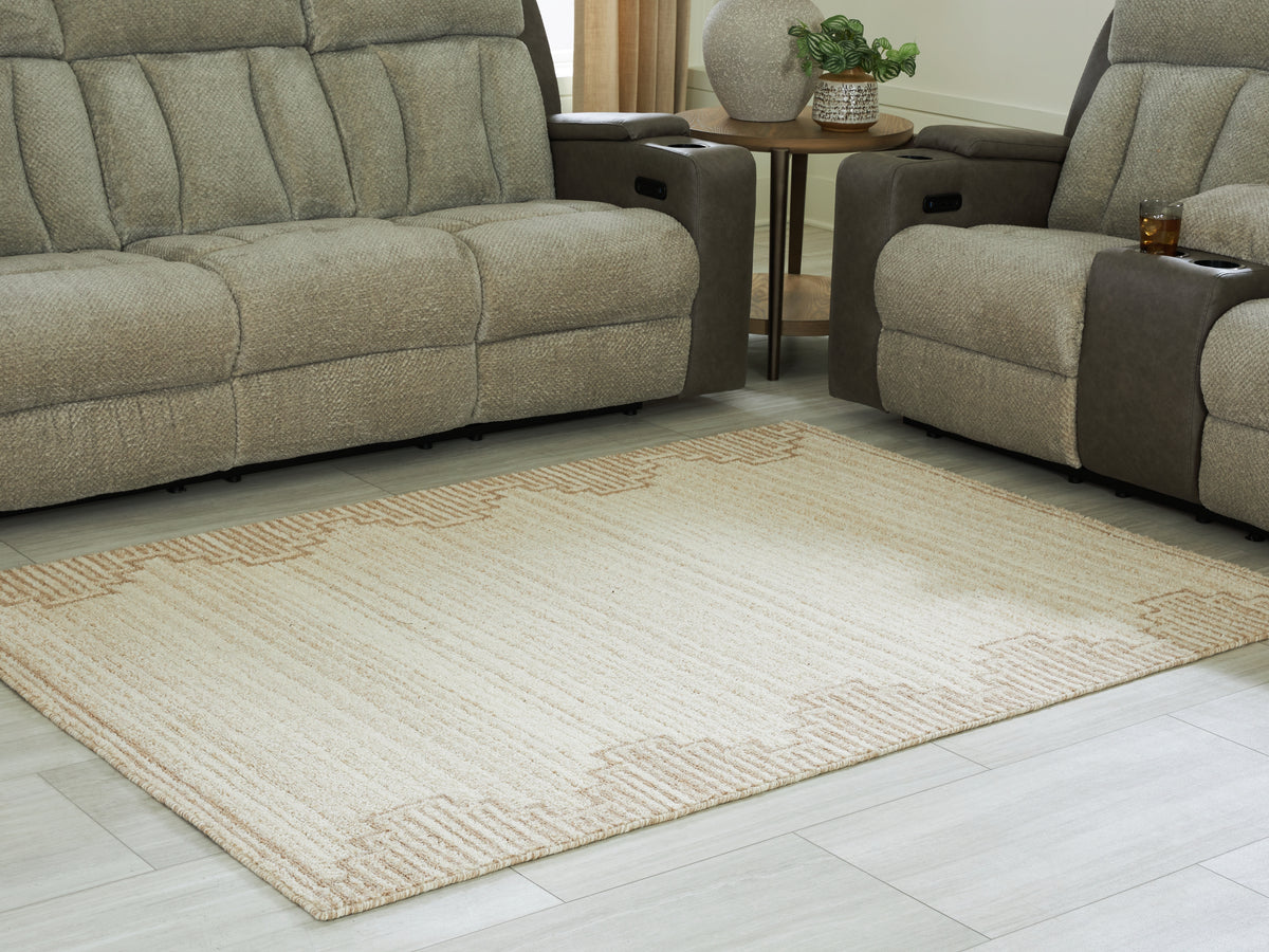 3 Brothers Decor - Ashley Furniture - Emorymore Rug - Medium Rug / Brown/Beige - R407302