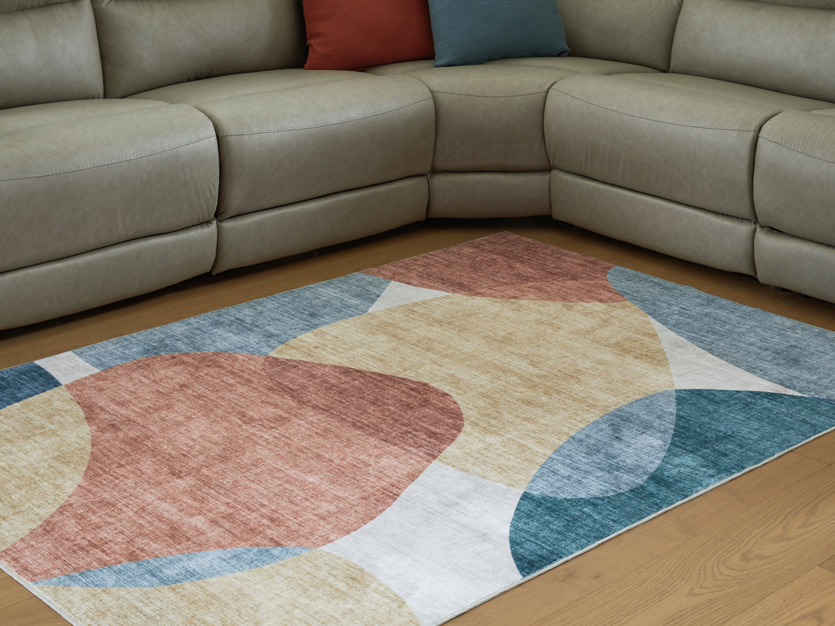 3 Brothers Decor - Ashley Furniture - Chanleigh Rug - Washable 5' x 7' Area Rug / Multi - R407372